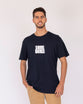 Mens Basic Tee: Same Grace Different Day, Medium, White on Navy