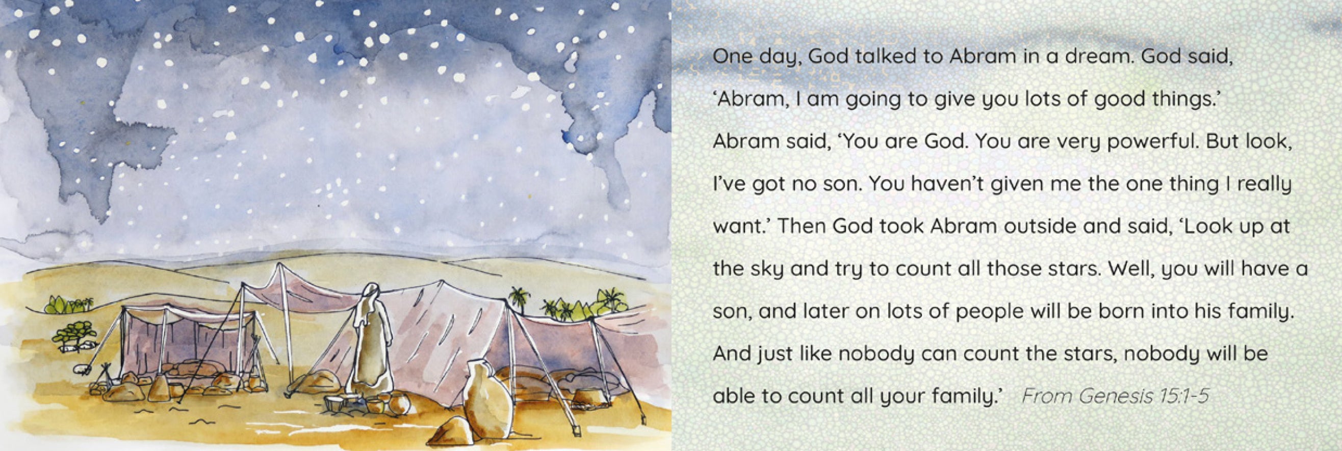 The Story About Abraham and Sarah (Plain English Version Scripture Picture Cards)(God's Words from the Bible Series)