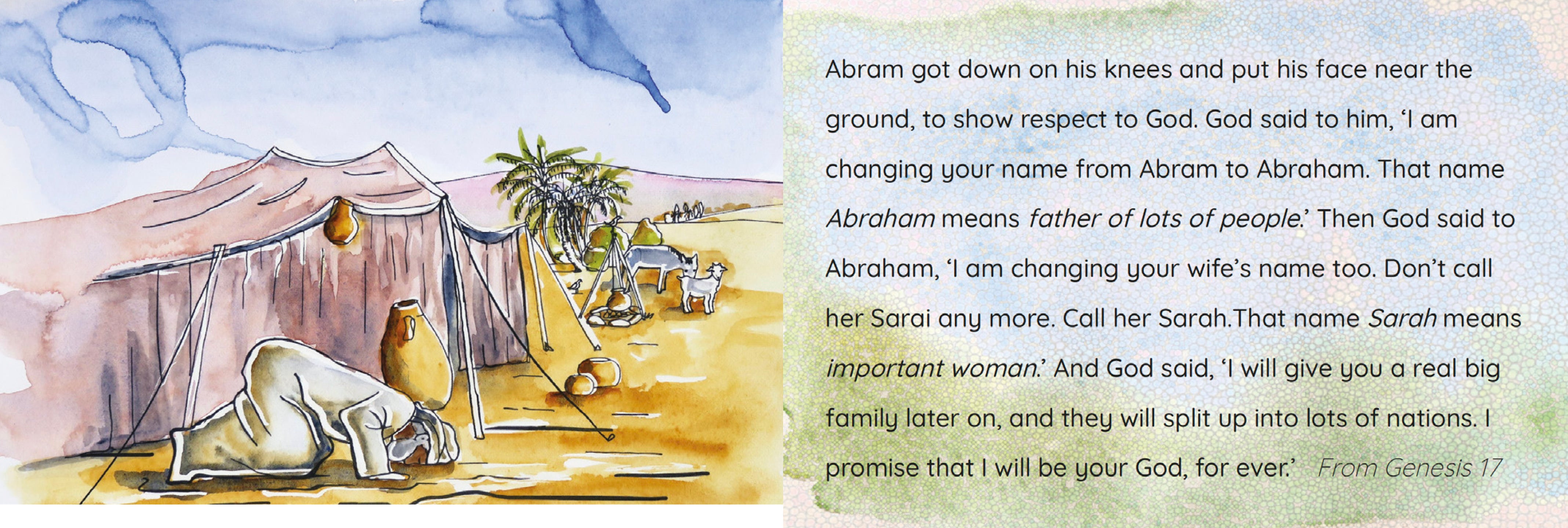 The Story About Abraham and Sarah (Plain English Version Scripture Picture Cards)(God's Words from the Bible Series)