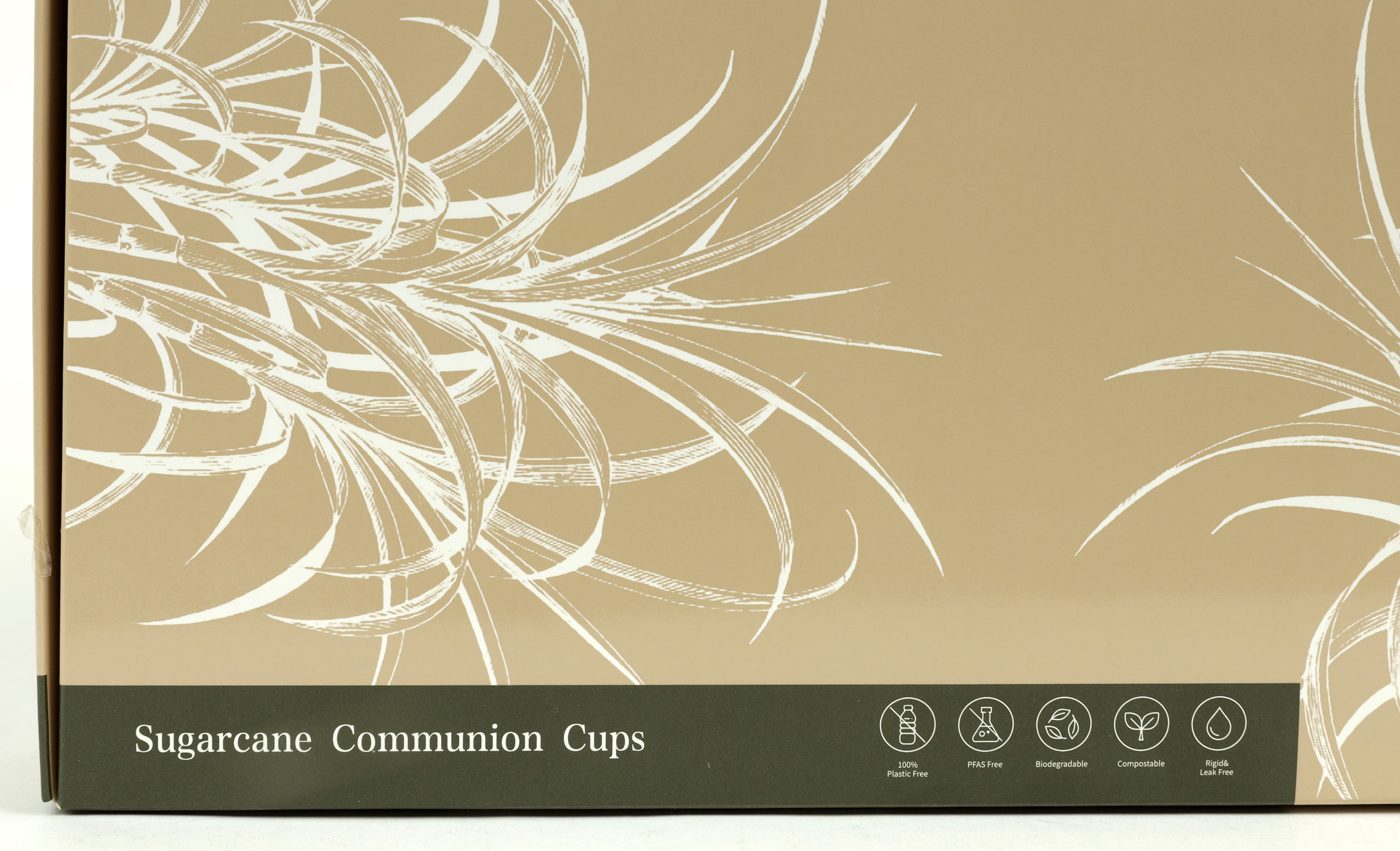 Communion Cups: Sugarcane Eco Friendly, Biodegradable, PFAS free (Box Of 1000)
