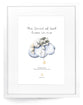 Framed Wall Art: RACOON - The Spirit of God lives in me