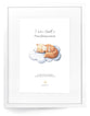 Framed Wall Art: FOX - I am God's Masterpiece