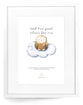 Framed Wall Art: OWL - God has great plans for me