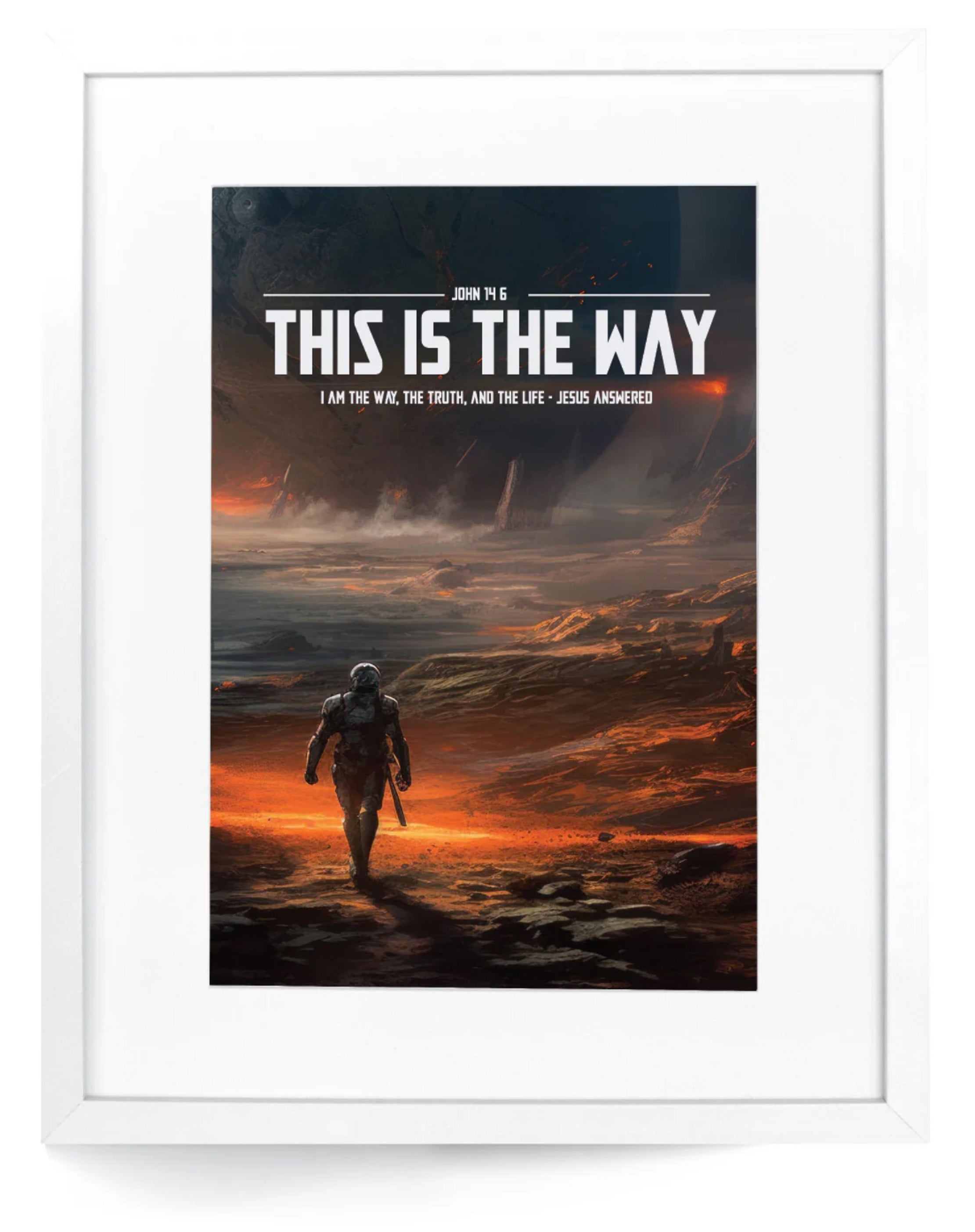 Framed Wall Art: This is the way - Teen Boys