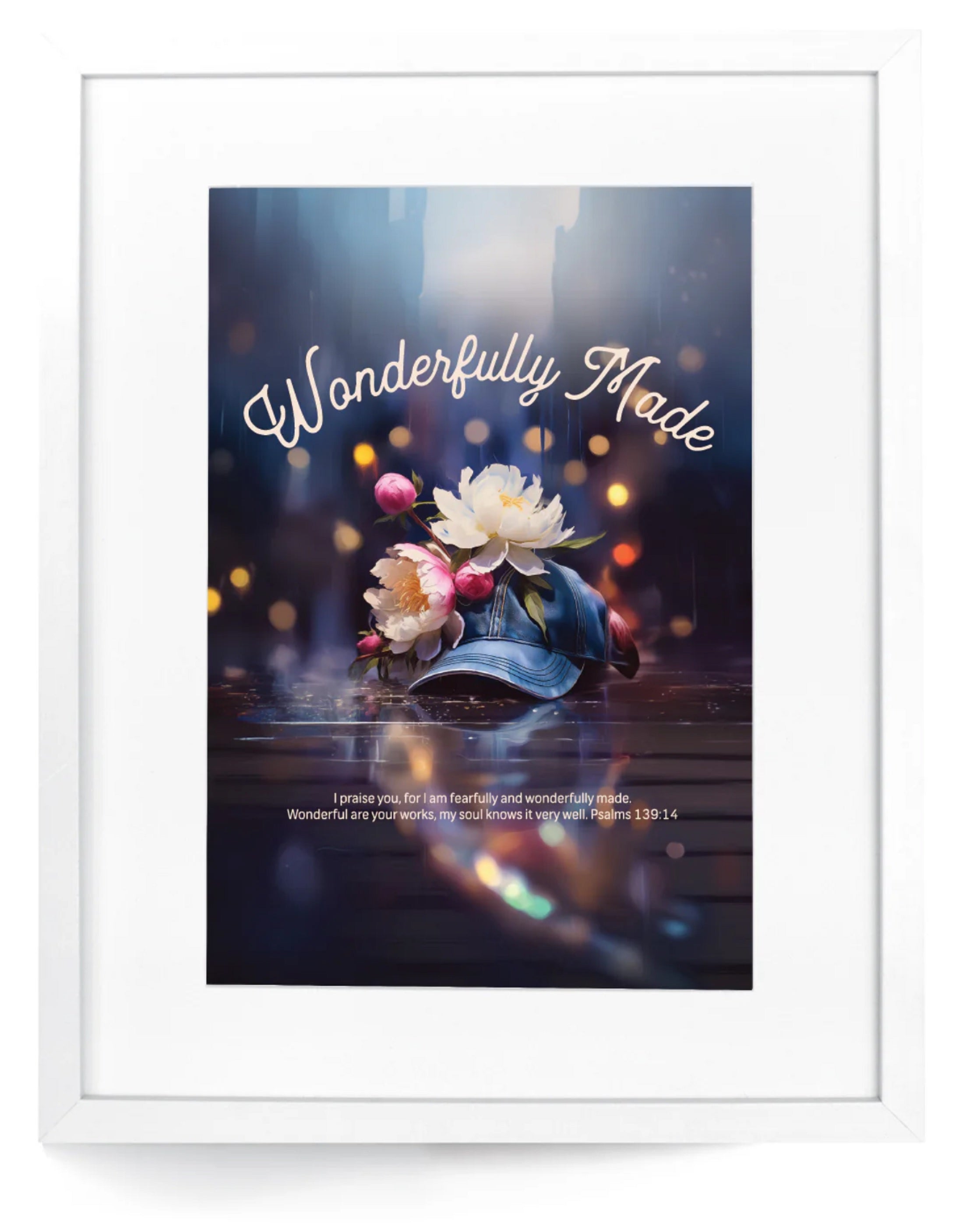 Framed Wall Art: Wonderfully Made - Teen Girls