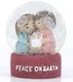 Christmas Water Globe: Peace on Earth Nativity (knitted look resin)