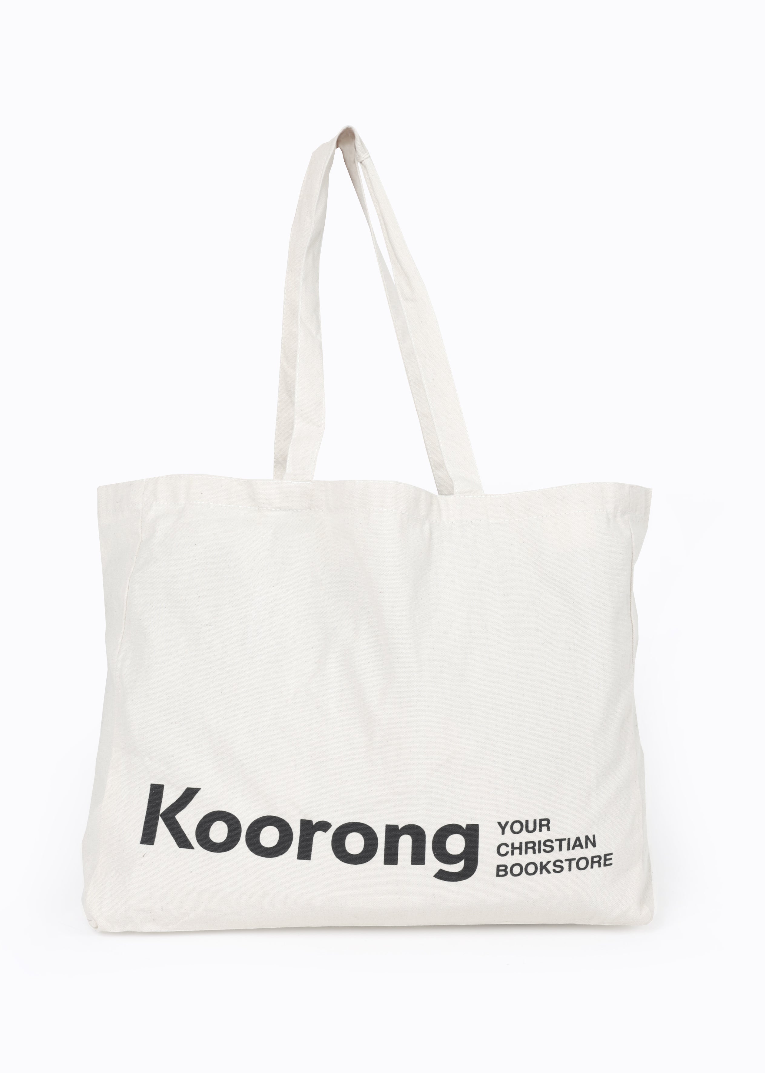 Reusable Tote Bag: Koorong Your Christian Bookstore (8oz Canvas with Black Print)