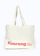 Reusable Tote Bag: Koorong Your Christian Bookstore (8oz Canvas with Red Print)