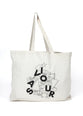 Reusable Christmas Tote Bag: Saviour (8oz Canvas with Black Print)