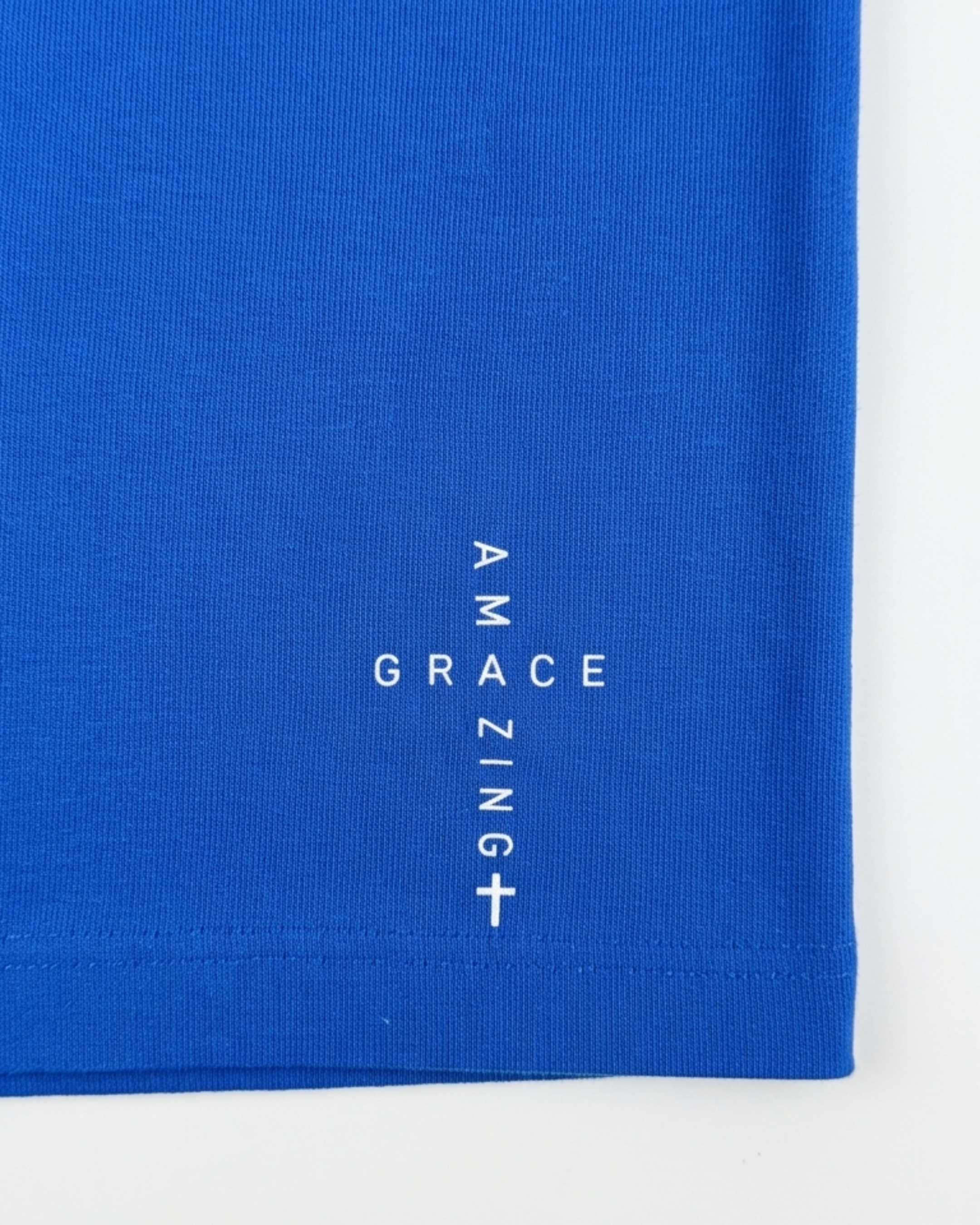 Amazing Grace Regular Tee, Bright Blue - Size Small