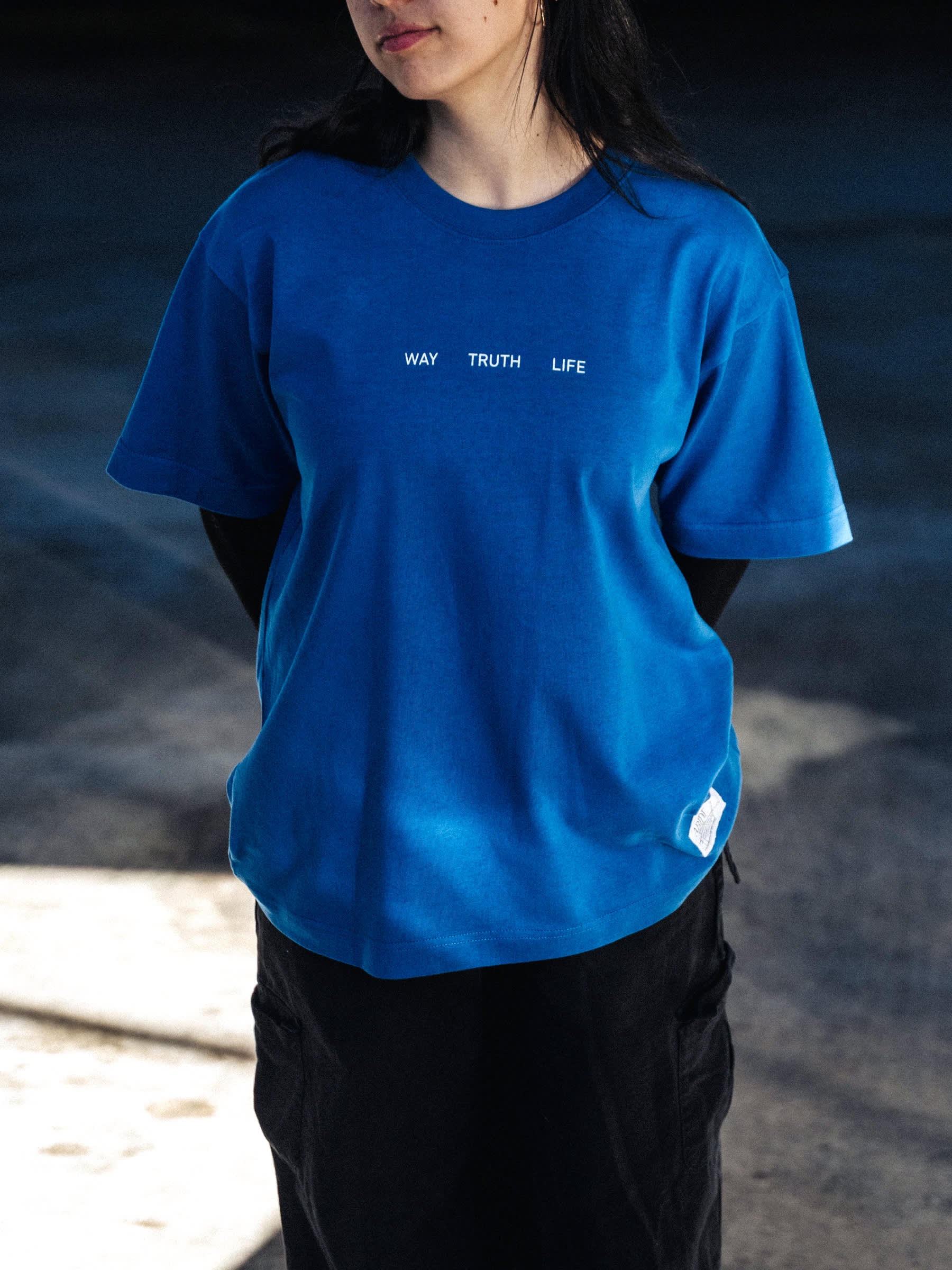 Amazing Grace Regular Tee, Bright Blue - Size Large