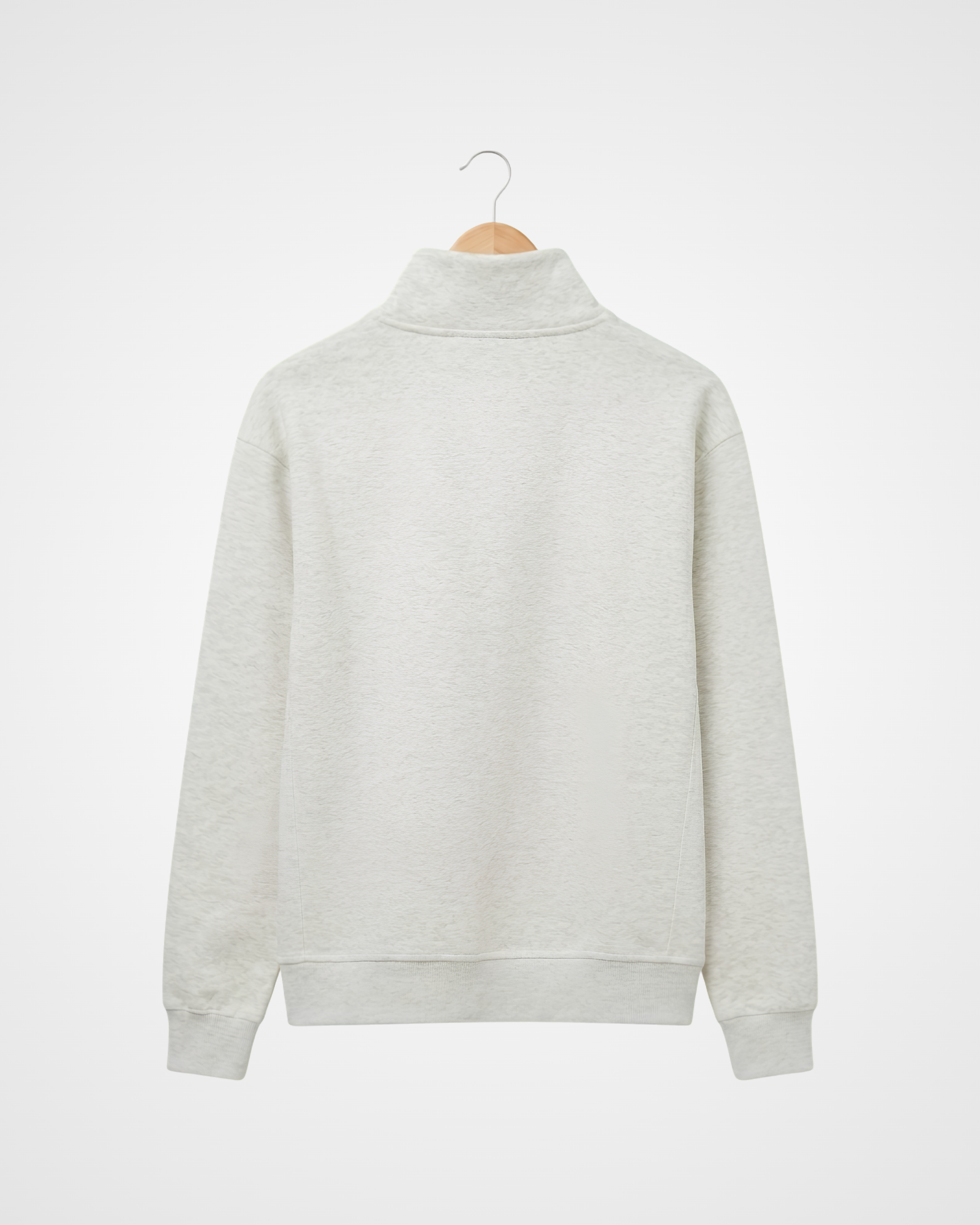 Redeemed Quarter Zip Jumper, Snow Marle - Size Medium