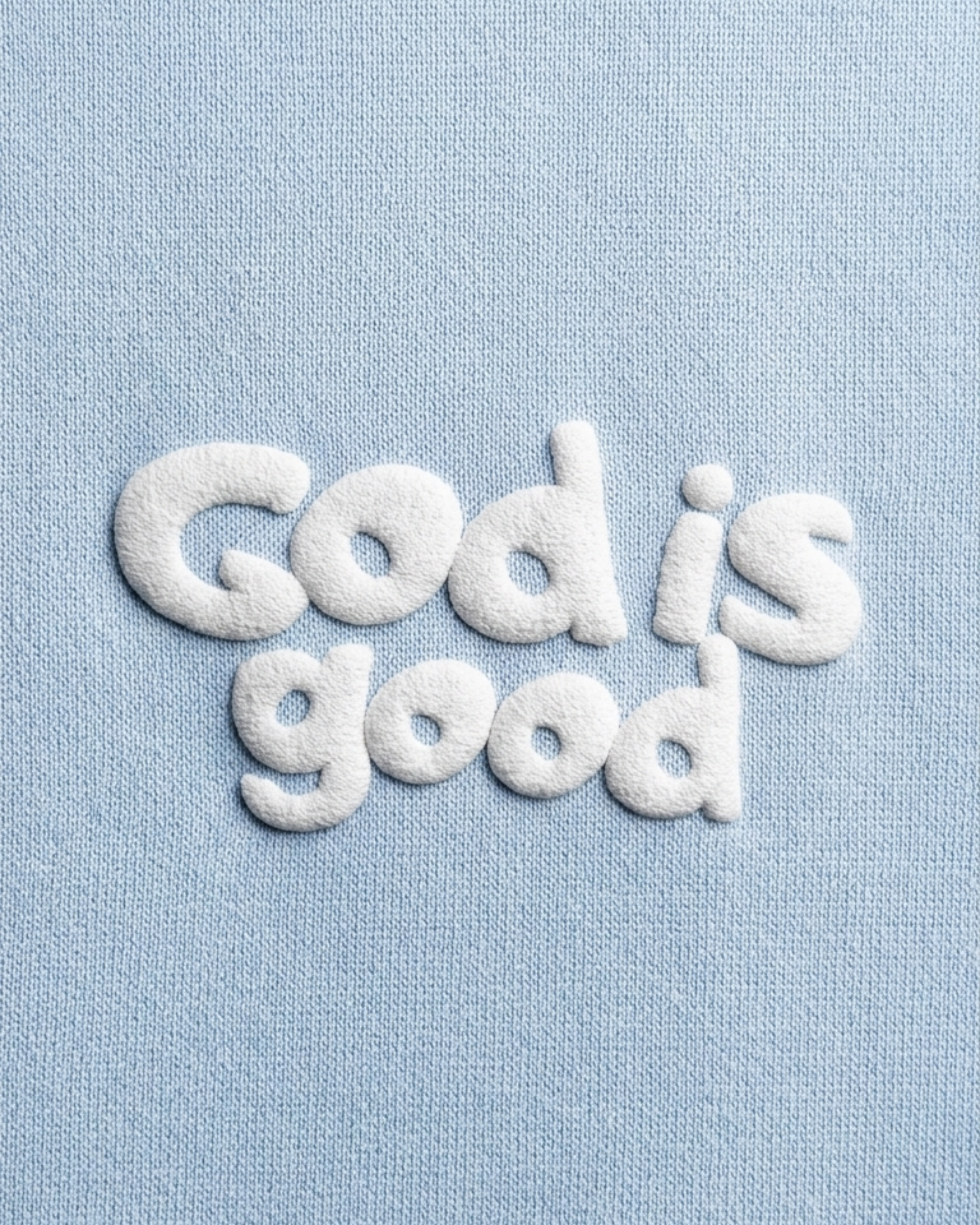 God Is Good Premium Hoodie, Sky Blue - Size Small