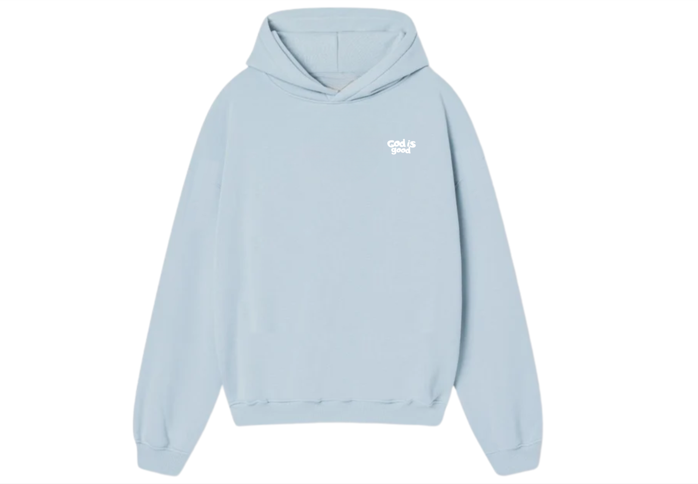 God Is Good Premium Hoodie, Sky Blue - Size 3XLarge