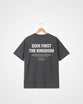 Seek First The Kingdom Box Tee, Stone Wash - Size 3XLarge
