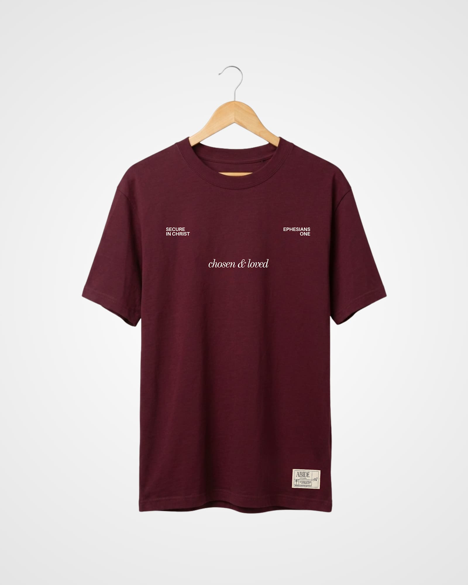 Chosen & Loved Box Tee, Maroon - Size 5XLarge