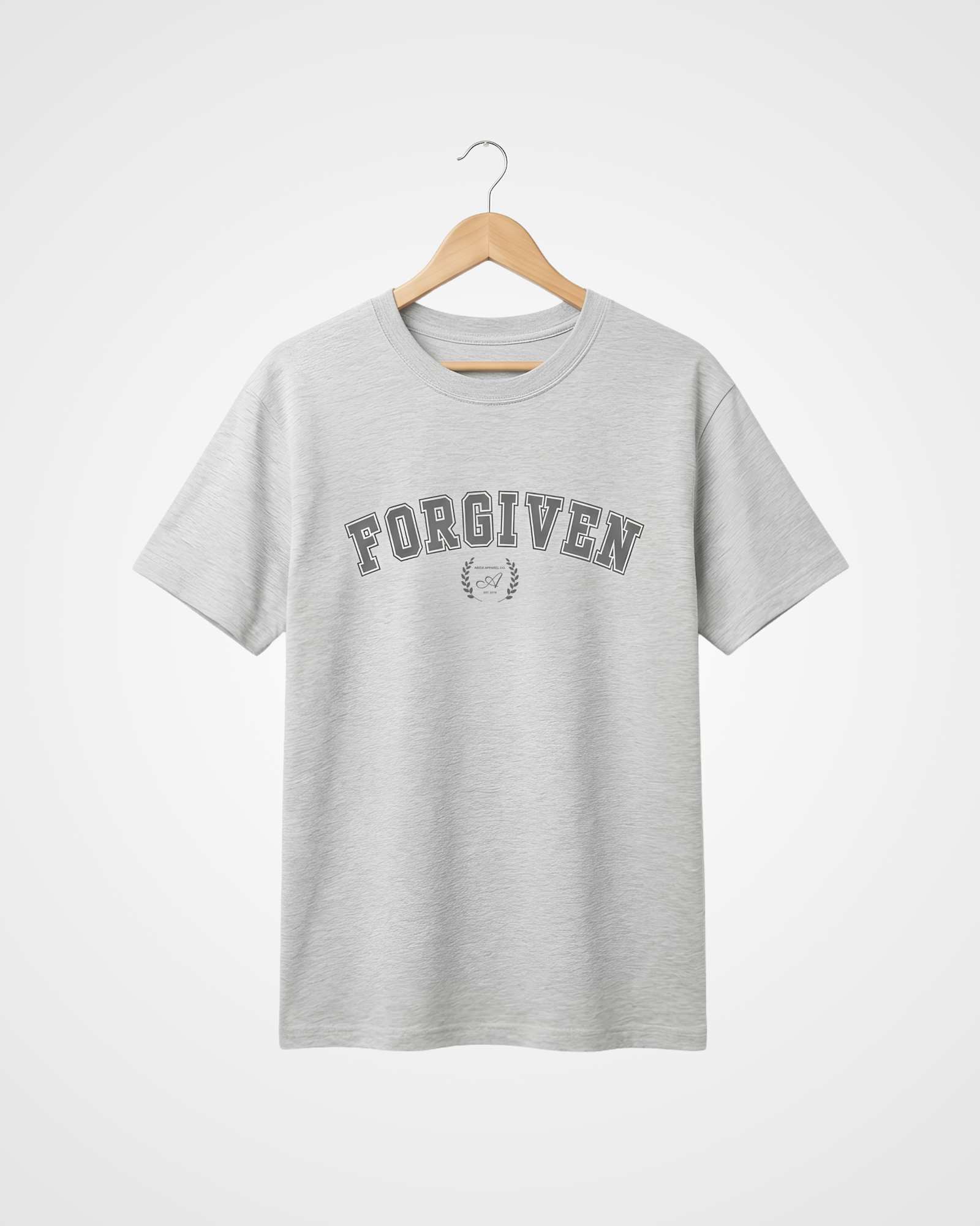 Forgiven Athletic Loose Tee, Grey Marle - Size XSmall