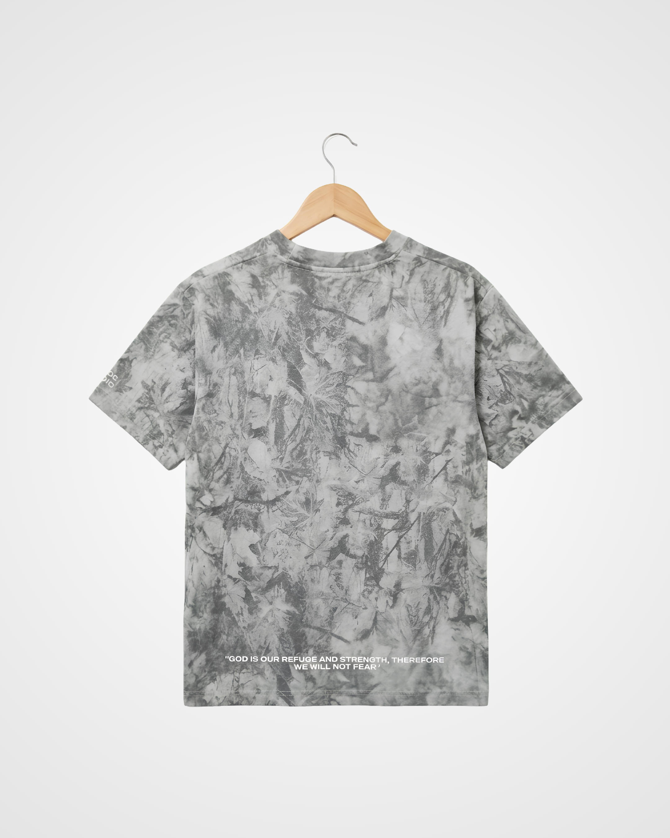 Fear Not Drop Shoulder Oversized Tee, Camo - Size Large