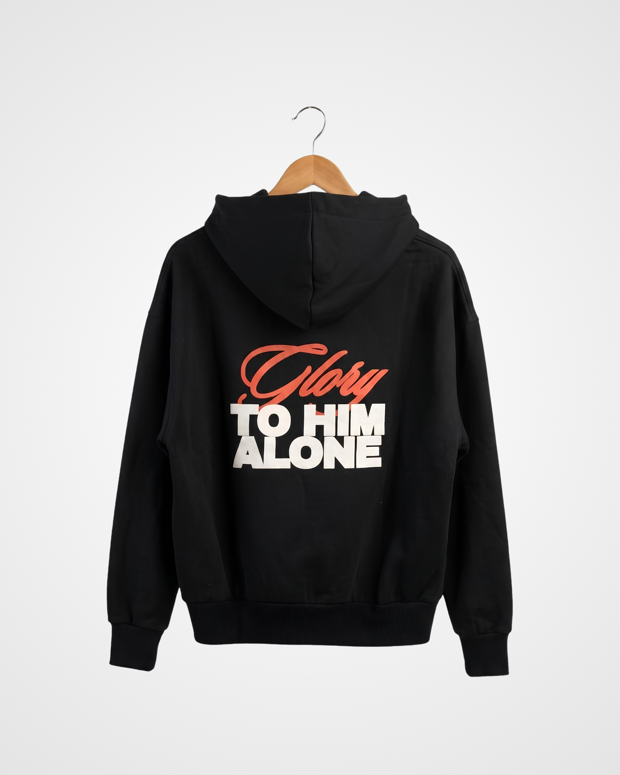 Worthy Relaxed Fit Heavy Hoodie, Black - Size Large