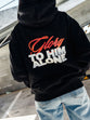 Worthy Relaxed Fit Heavy Hoodie, Black - Size Large