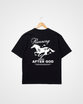 Running After God Heavy Box Tee, Navy - Size Medium