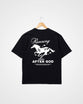 Running After God Heavy Box Tee, Navy - Size 2XLarge