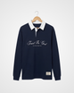 Trust In God Knitted Rugby Jersey, Navy - Size XSmall