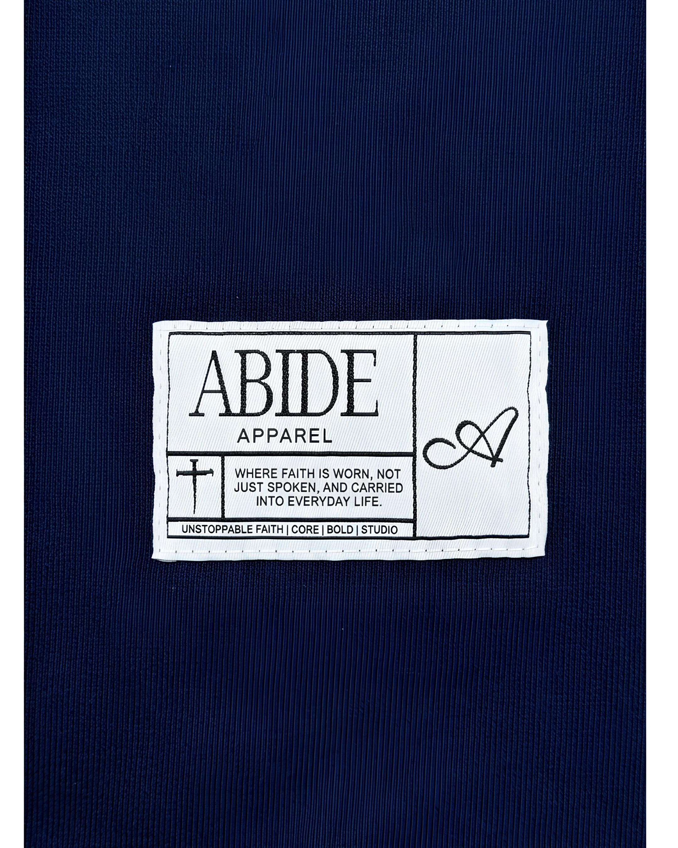 Trust In God Knitted Rugby Jersey, Navy - Size XLarge