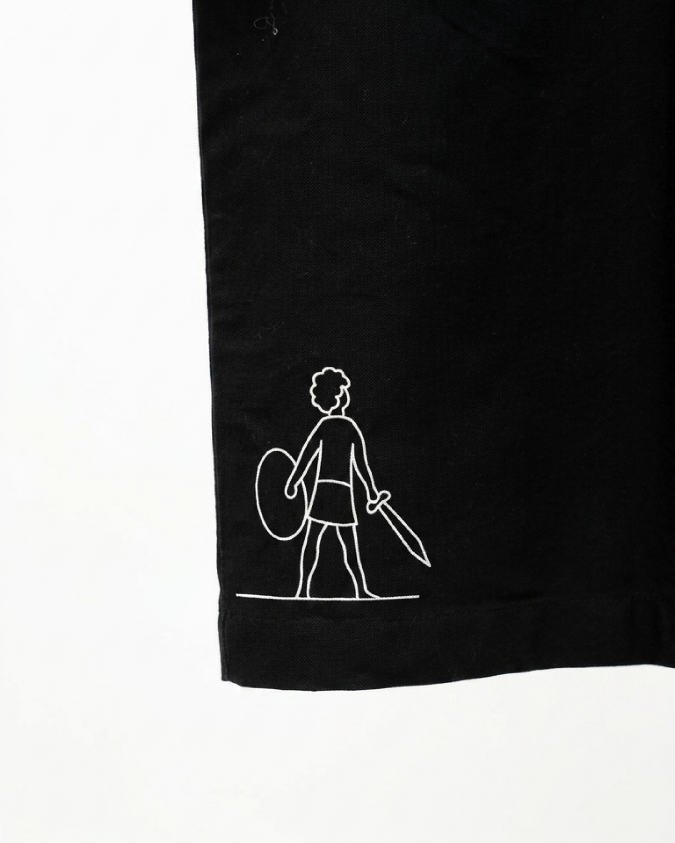 Faith Over Fear Oversized Semi-Cropped Button Shirt, Black - Size XLarge