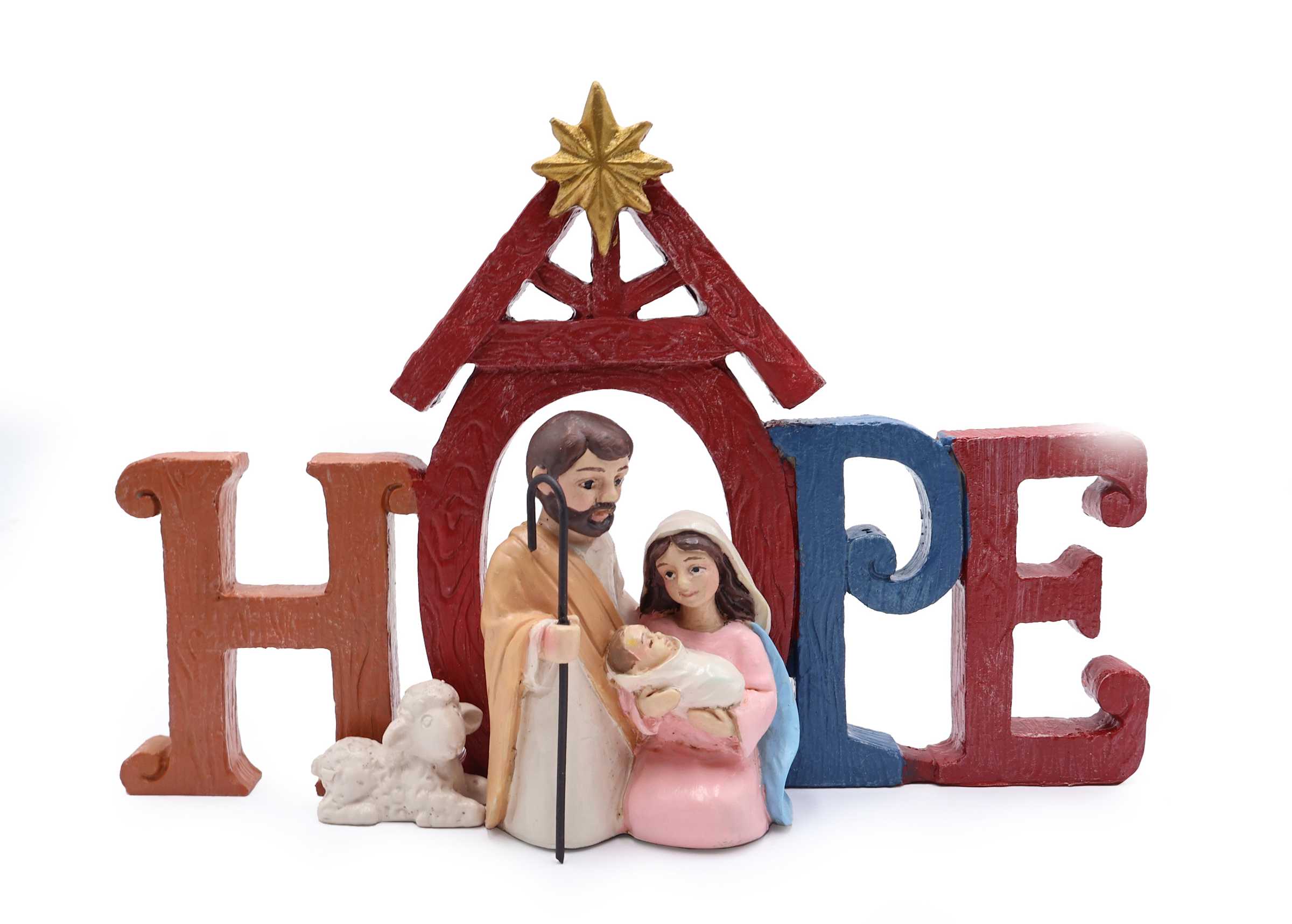 Christmas Décor: Nativity - HOPE, Resin