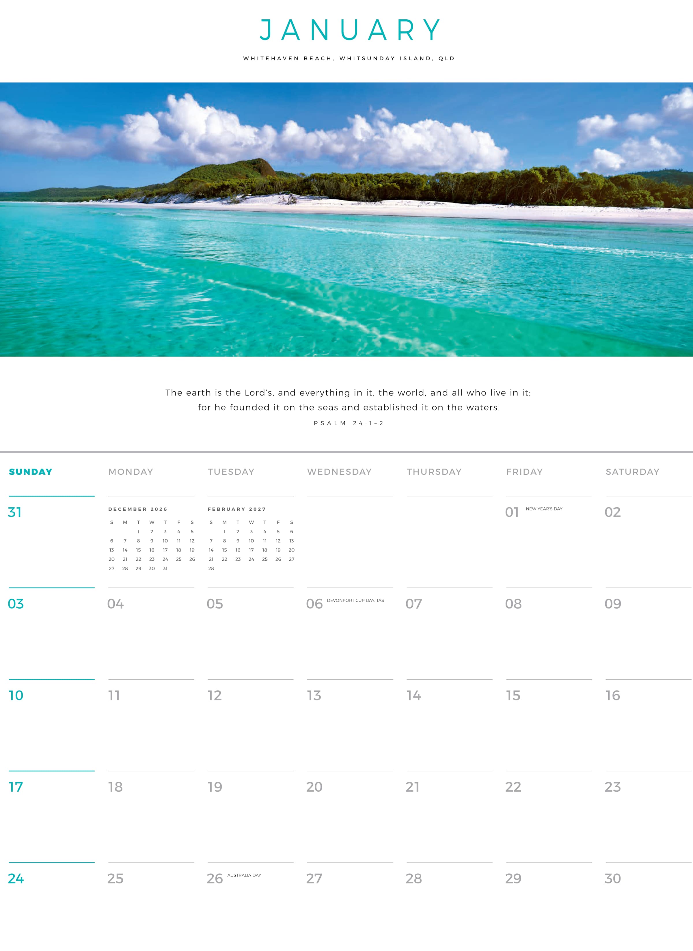 2027 Wall Calendar, Ken Duncan (A4 size)