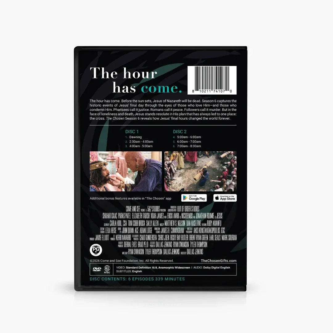 The Chosen: Season 6 Episodes 1-6 (2 DVDs) - PRE-ORDER