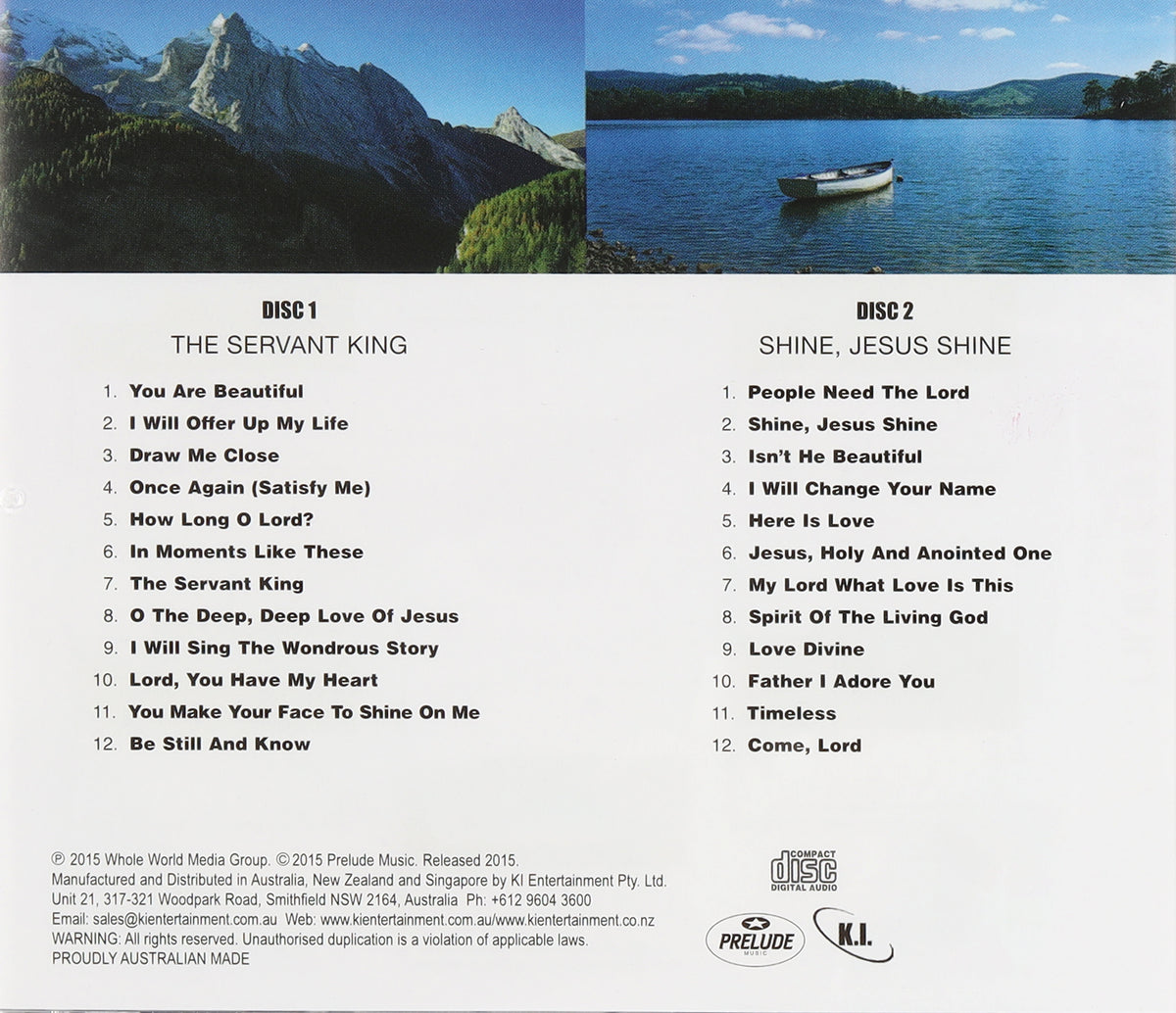 Reflective Moments of Praise Double Pack: The Servant King/Shine Jesus Shine (2 Cd)
