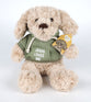 Plush Toy: Jesus Loves Me Dog, Green Hoodie