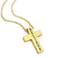 Necklace: Cross, Believe, Gold (Walk By Faith Collection)