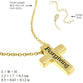 Necklace: Cross, Forgiven, Gold (Walk By Faith Collection)