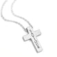 Necklace: Cross, Saviour, Silver (Walk By Faith Collection)