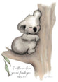 Australiana Greeting Card: Thinking of You (Koala)