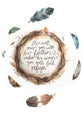 Australiana Greeting Card: Blank (Nest And Leaves)