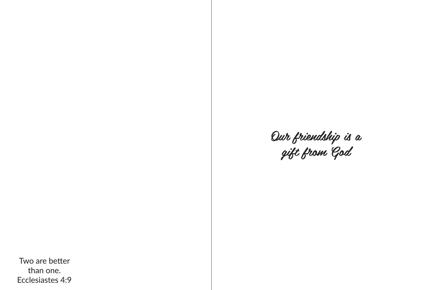 Australiana Greeting Card: Friendship a Gift From God