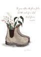 Australiana Greeting Card: God is Always Faithful (Boot)