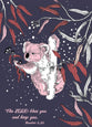 Australiana Greeting Card: Great is His Faithfulness (Night Koala)