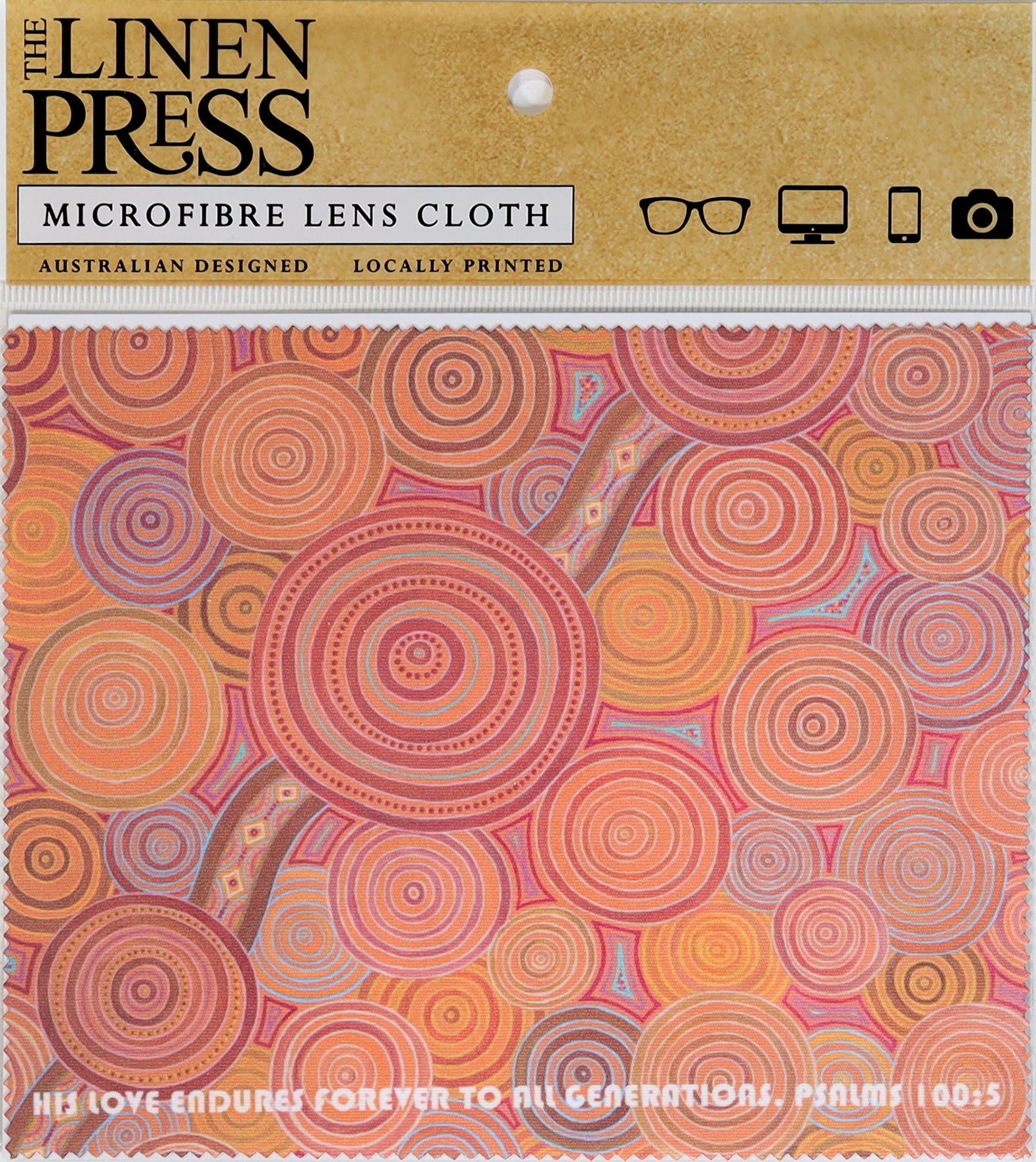 Lens Cloth : Sherry Johnstone Generational Journey (Psalm 100:5) (Microfibre) (Australiana Products Series)
