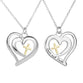 Necklace: Love Heart Love & Faith Silver (Walk By Faith Collection)
