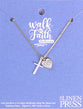 Necklace: Love Heart/Silver Cross Always Believe (Walk By Faith Collection)