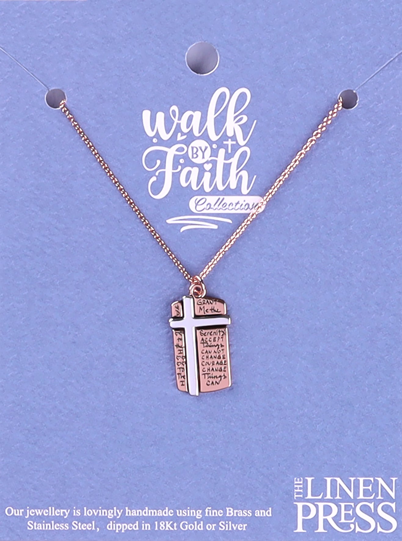 Necklace: Grant Me Rhodium/Silver (Walk By Faith Collection)