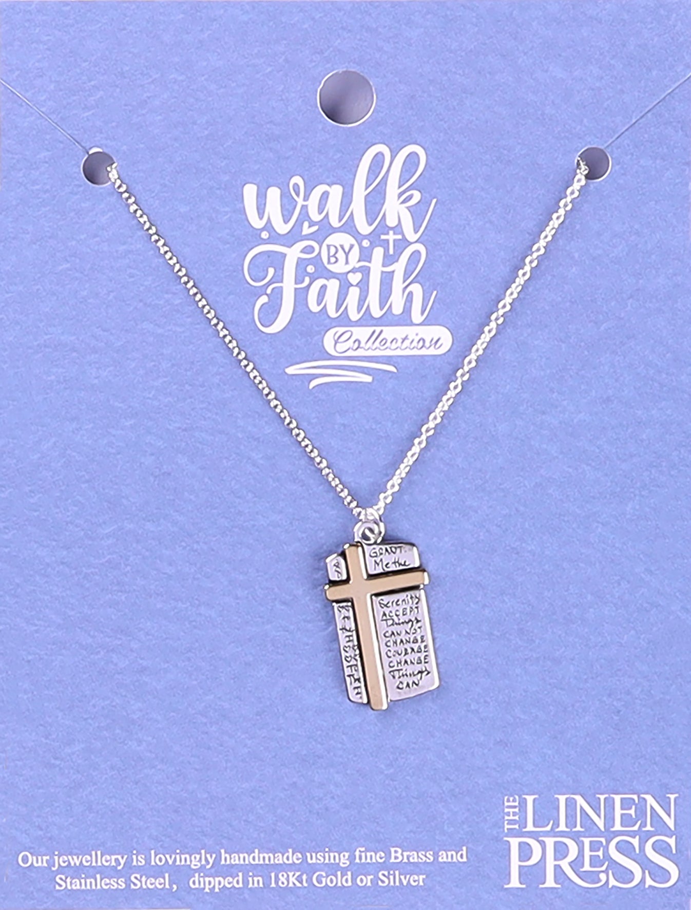 Necklace: Grant Me Silver/Gold (Walk By Faith Collection)