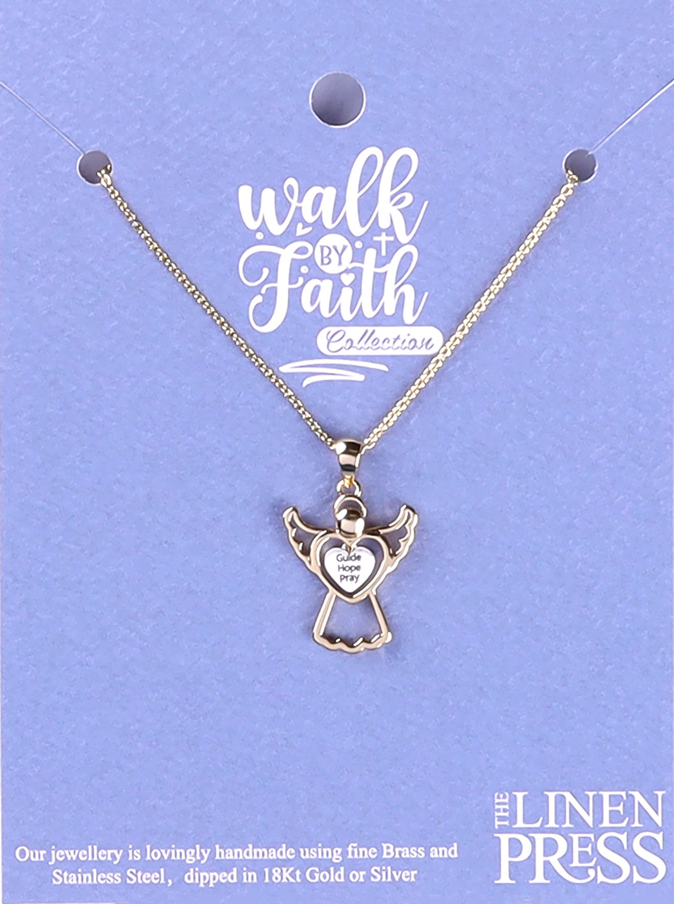 Necklace: Angel Gold (Walk By Faith Collection)