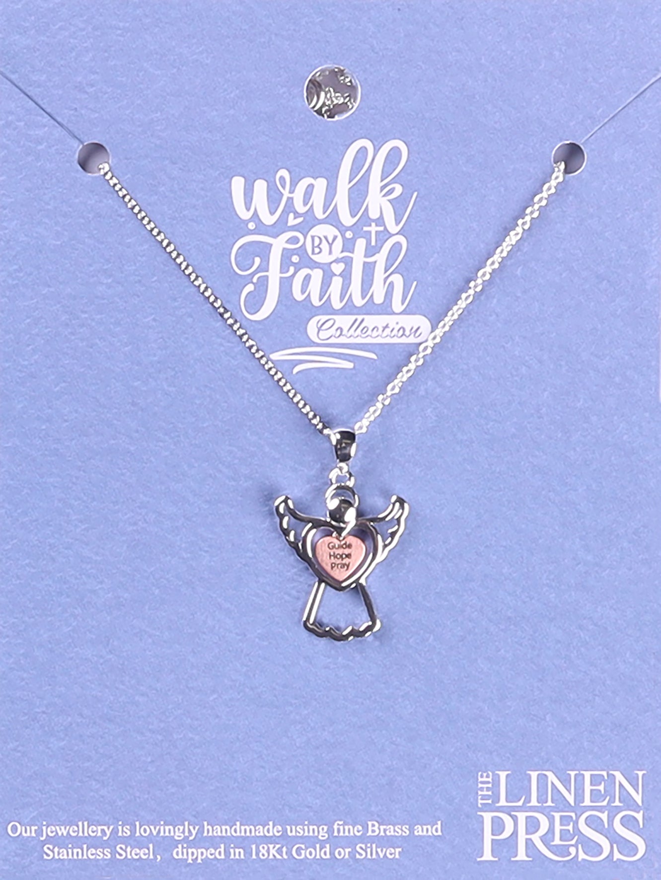 Necklace: Angel Silver (Walk By Faith Collection)
