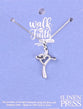 Necklace: Cross/Love Heart (Walk By Faith Collection)